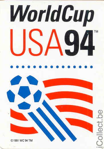 Single Swap Playing Cards Football USA Worldcup 1994 (PS03-03B) - Click Image to Close