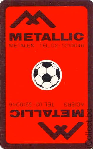 Single Swap Playing Cards Sport Football Metallic (PS03-04B)