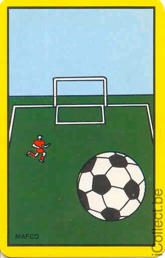 Single Swap Playing Cards Sport Football Goal and Ball (PS03-04E