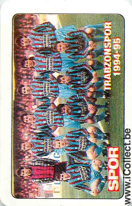 Single Swap Playing Cards Football Trabzonspor 94-95 (PS05-32C)