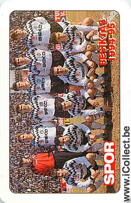 Single Swap Playing Cards Football Besiktas 94-95 (PS05-32D)