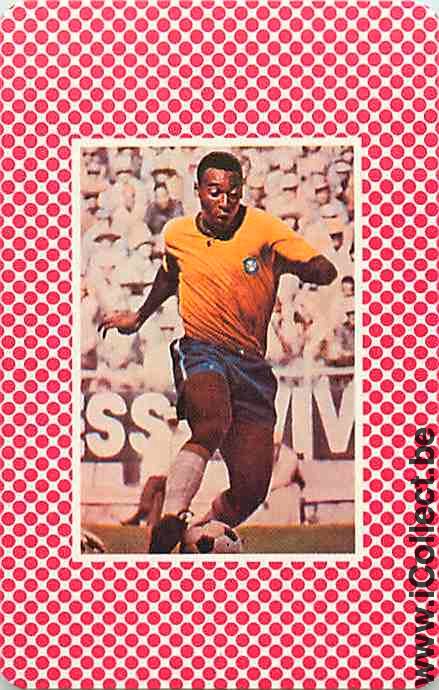 Single Playing Cards Football Pele Brazil (PS05-52G) - Click Image to Close