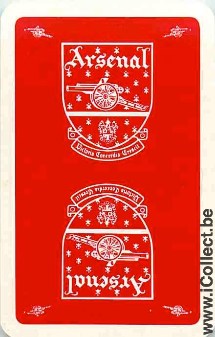 Single Playing Cards Sport Football Arsenal (PS04-21B) - Click Image to Close