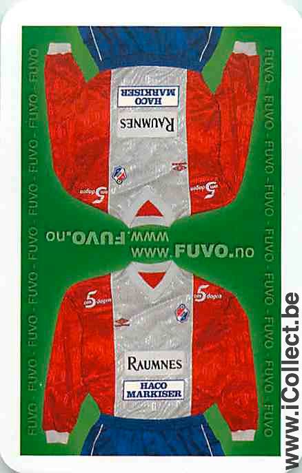 Single Playing Cards Sport Football Fuvo Norway (PS14-42B)
