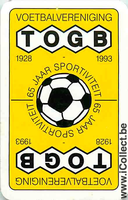 Single Playing Cards Sport Football TOGB (PS14-42C)