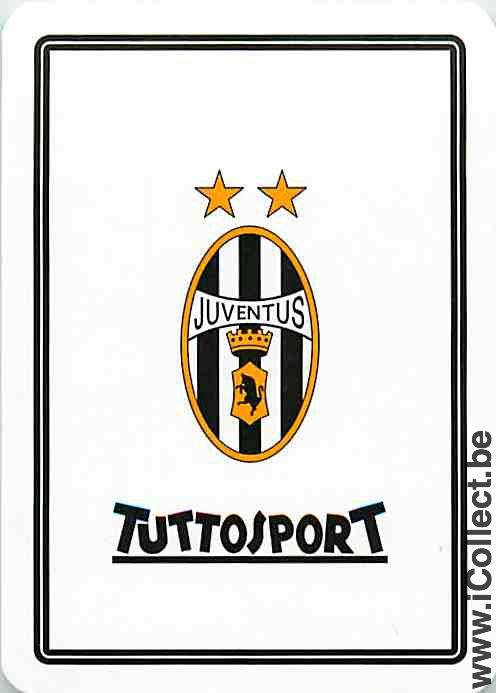 Single Playing Cards Sport Football Juventus Turin (PS14-42F) - Click Image to Close