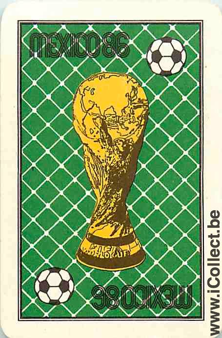 Single Playing Cards Sport Football Mexico 86 Copa (PS14-42H) - Click Image to Close