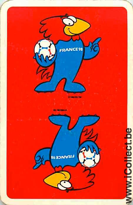 Single Playing Cards Sport Football France 98 (PS14-43A)