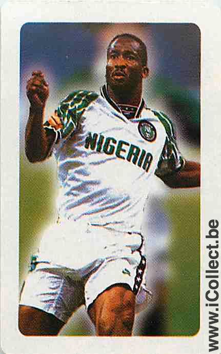 Single Playing Cards Sport Football Nigerian Player (PS14-43D) - Click Image to Close