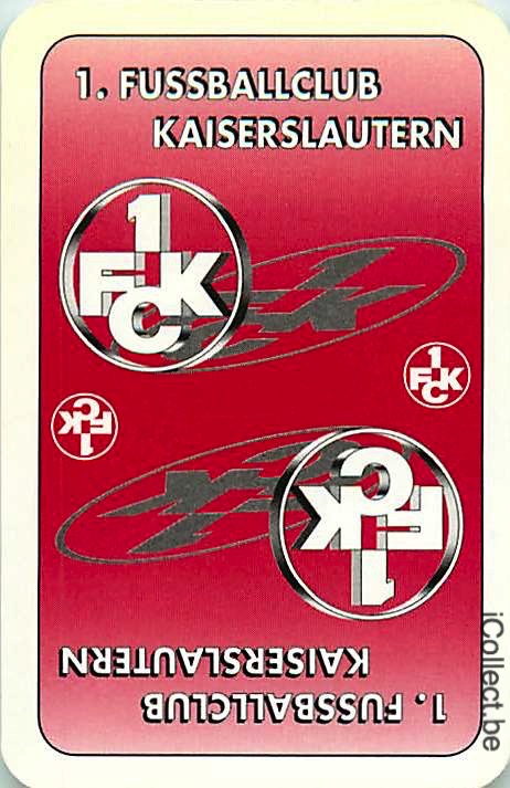 Single Playing Cards Sport Football Kaiserslautern (PS09-51I) - Click Image to Close