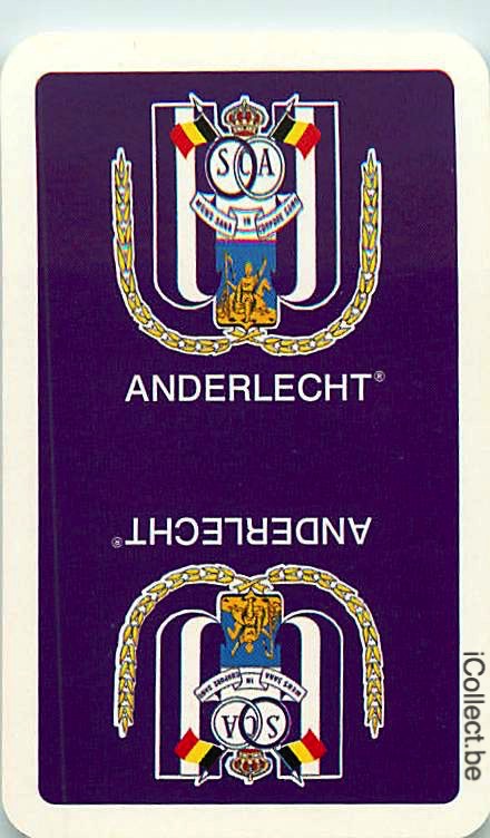 Single Playing Cards Sport Football Anderlecht (PS10-04G) - Click Image to Close