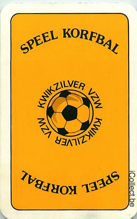 Single Playing Cards Sport Football Korfbal (PS10-08G)