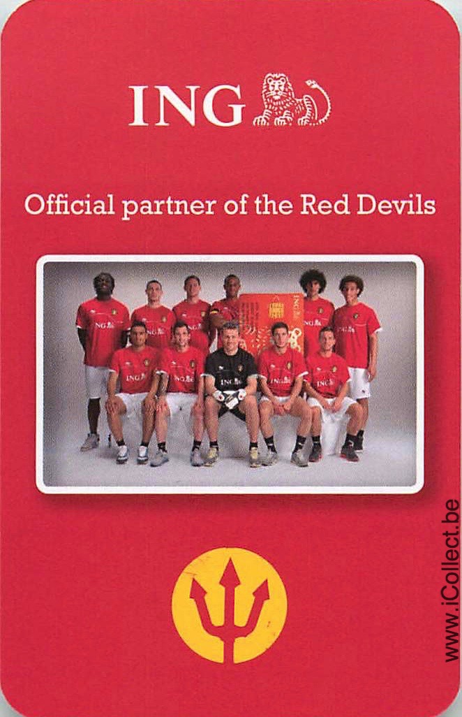 Single Swap Playing Cards Football Belgian Red Devils (PS03-22H) - Click Image to Close