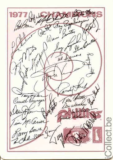 Single Swap Playing Cards Baseball Phillies 1977 MLB (PS03-06C)