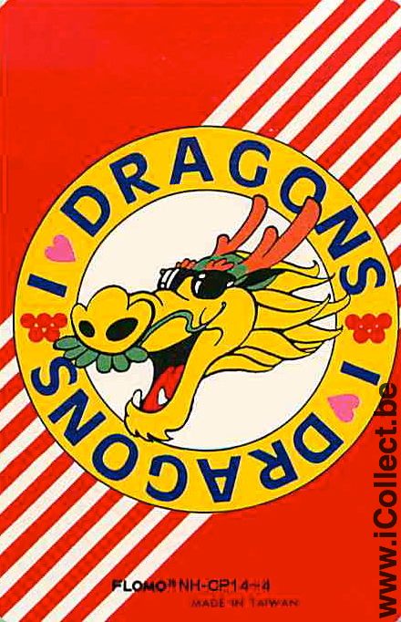 Single Swap Playing Cards Sport Baseball Dragons (PS07-48F)