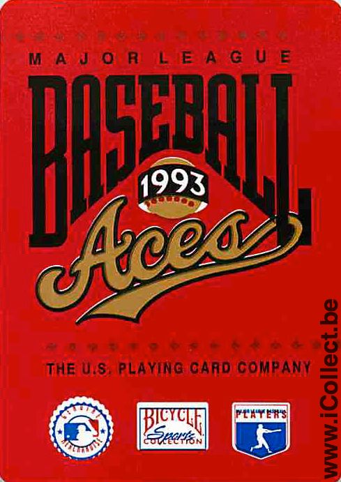 Single Playing Cards Sport Baseball Aces 1993 (PS07-55D)