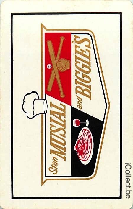 Single Playing Cards Sport Baseball Biggies (PS10-36G) - Click Image to Close