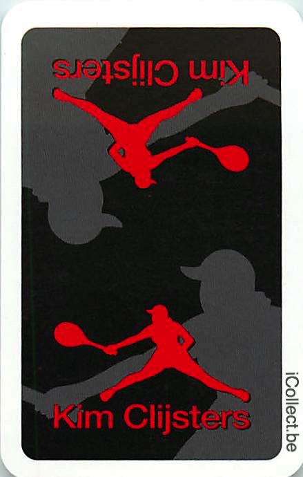 Single Playing Cards Sport Tennis Kim Clijsters (PS10-21C) - Click Image to Close