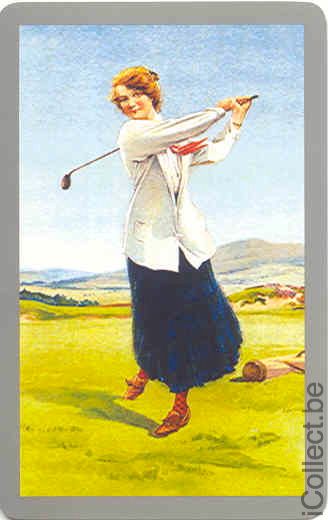 Single Swap Playing Cards Sport Golf (PS03-07G)