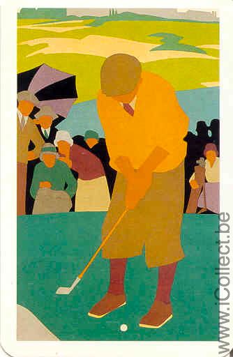 Single Swap Playing Cards Sport Golfer (PS02-22G)