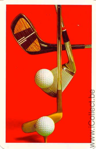 Single Swap Playing Cards Sport Golf Club and Balls (PS02-32G) - Click Image to Close