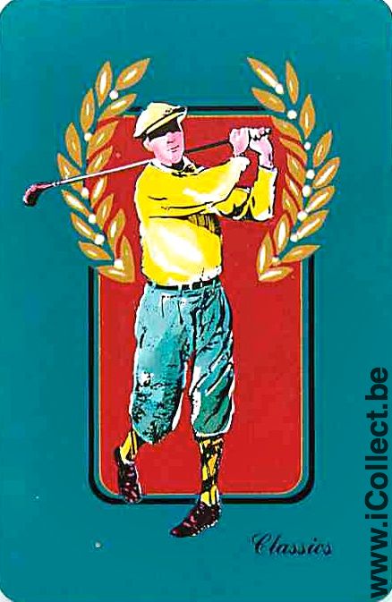 Single Swap Playing Cards Sport Golf Golfer (PS02-39C)