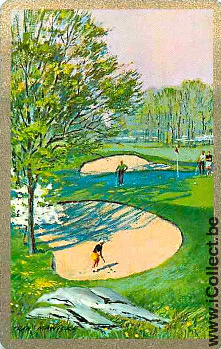 Single Swap Playing Cards Sport Golf Course (PS02-59C)