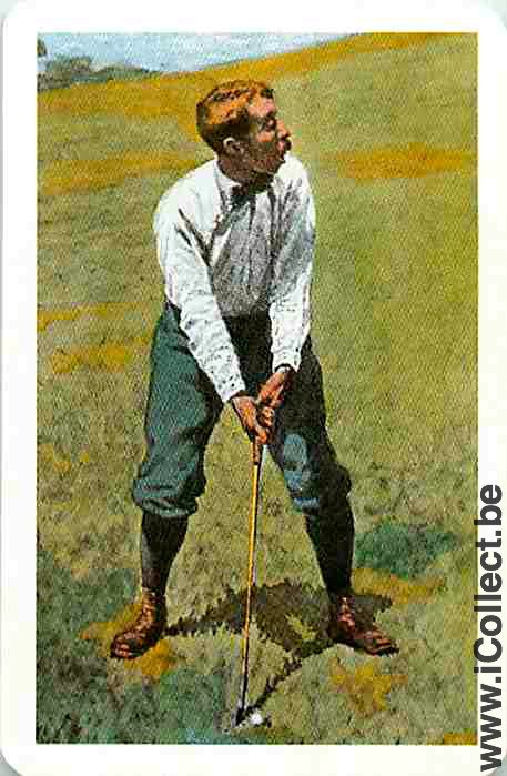 Single Swap Playing Cards Sport Golf Golfer (PS02-16I)