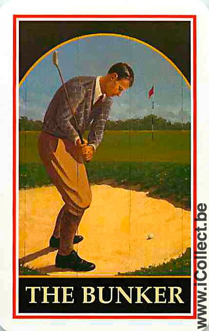 Single Swap Playing Cards Sport Golf Golfer (PS02-47A)