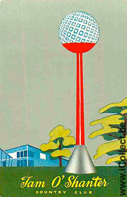 Single Playing Cards Sport Golf Ball (PS07-58E)
