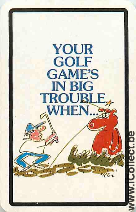 Single Playing Cards Sport Golf (PS04-05C)