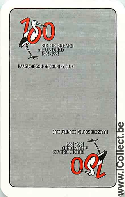 Single Playing Cards Sport Golf Club 100 year (PS04-18F)