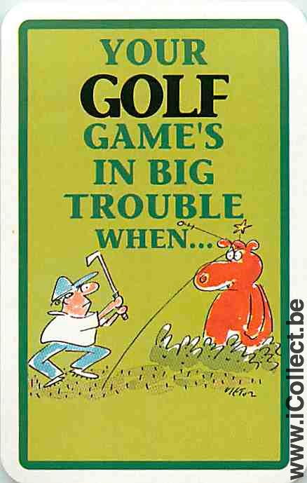 Single Swap Playing Cards Sport Golf (PS06-25A)