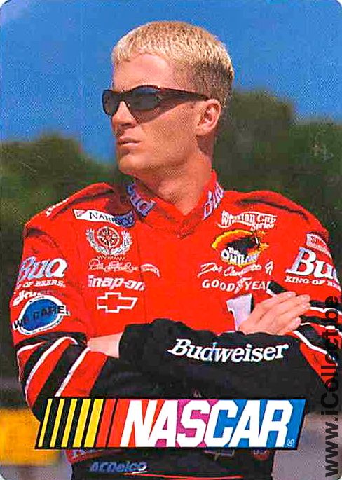 Single Playing Cards Sport Nascar Driver (PS08-08B) - Click Image to Close
