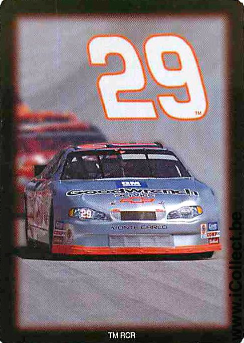 Single Swap Playing Cards Sport Nascar Racing Car (PS08-08C) - Click Image to Close