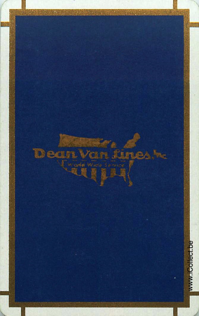 Single Swap Playing Cards Sport Dean van Lines (PS19-08D) - Click Image to Close