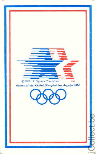 Single Swap Playing Cards Olympics Los Angeles 1984 (PS03-10C)
