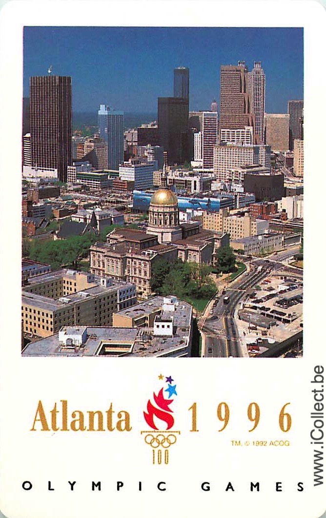Single Swap Playing Cards Sport Atlanta Olympic 1996 (PS06-49D) - Click Image to Close