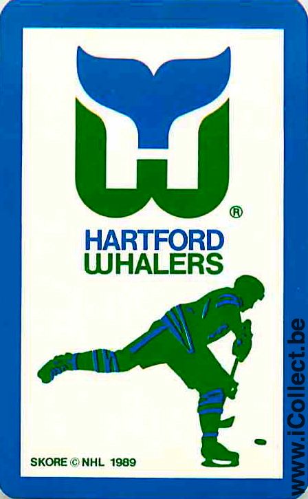 Single Playing Cards Sport Hockey NHL Whalers (PS06-48H)
