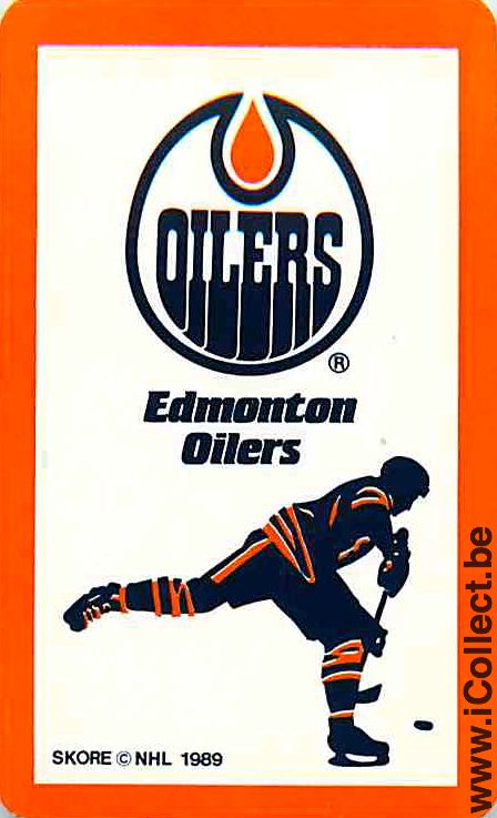Single Playing Cards Sport Hockey NHL Oilers (PS06-49A)