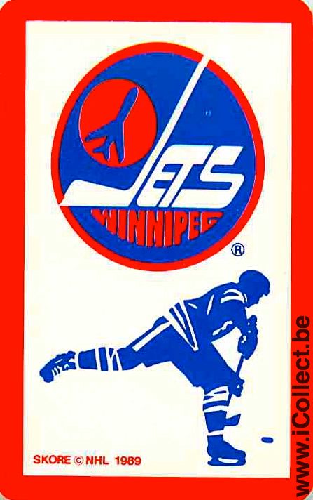 Single Playing Cards Sport Hockey NHL Jets (PS06-49F)