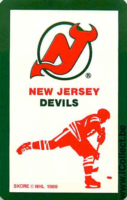 Single Playing Cards Sport Hockey NHL Devils (PS06-49H)