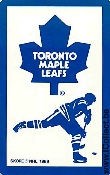 Single Playing Cards Sport Hockey NHL Maple Leafs (PS06-50A)