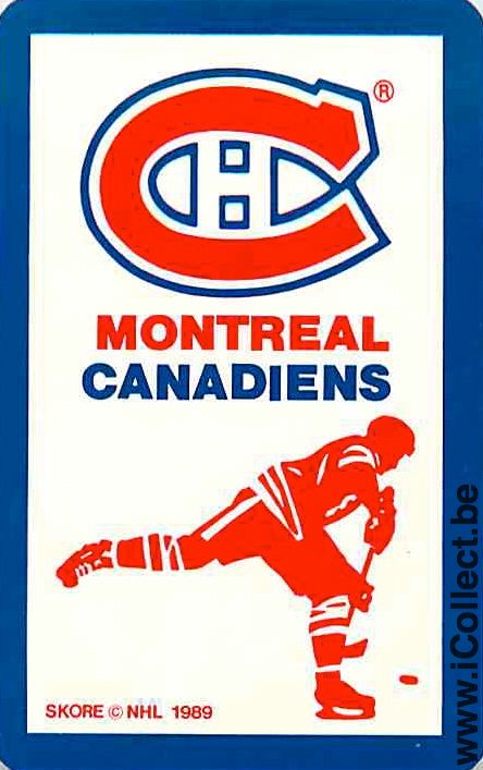 Single Playing Cards Sport Hockey NHL Canadians (PS06-50C)