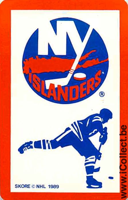 Single Playing Cards Sport Hockey NHL Islanders (PS06-50D)