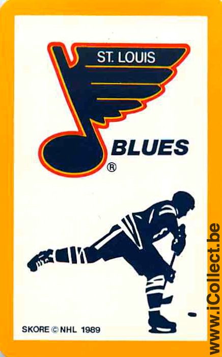 Single Playing Cards Sport Hockey NHL Blues (PS06-50E)