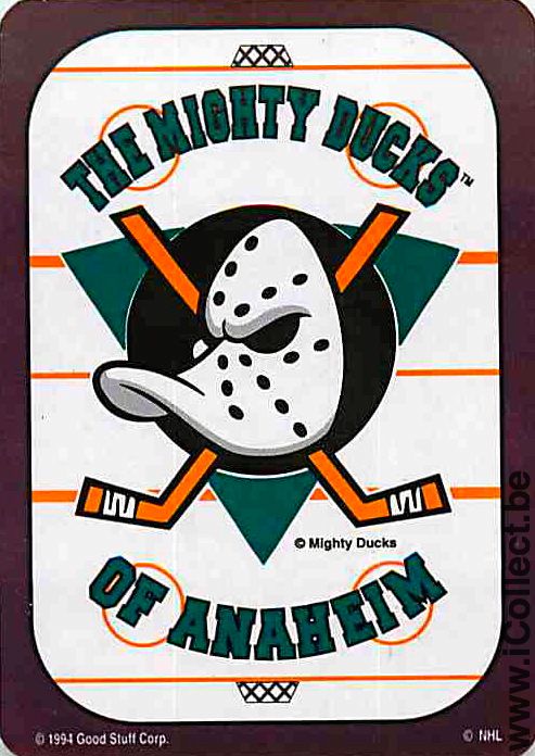 Single Playing Cards Hockey NHL Mighty Ducks (PS03-18H) - Click Image to Close