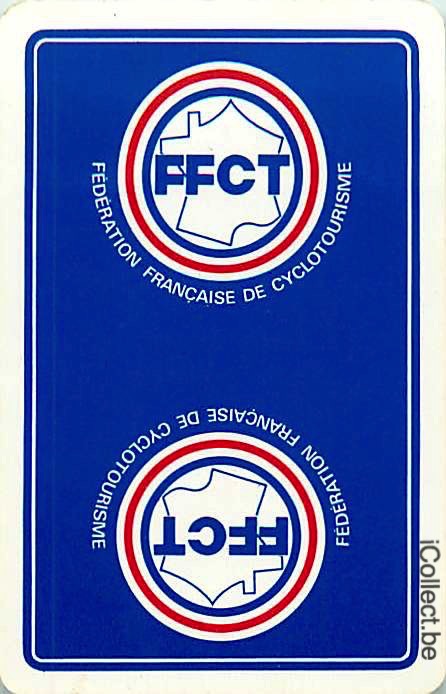 Single Playing Cards Sport Cycling FFCT (PS10-57H) - Click Image to Close
