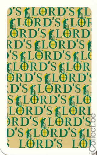 Single Swap Playing Cards Sport Cricket - LORD'S (PS03-13H) - Click Image to Close