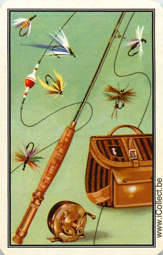 Single Swap Playing Cards Sport Fishing Material (PS06-50E)